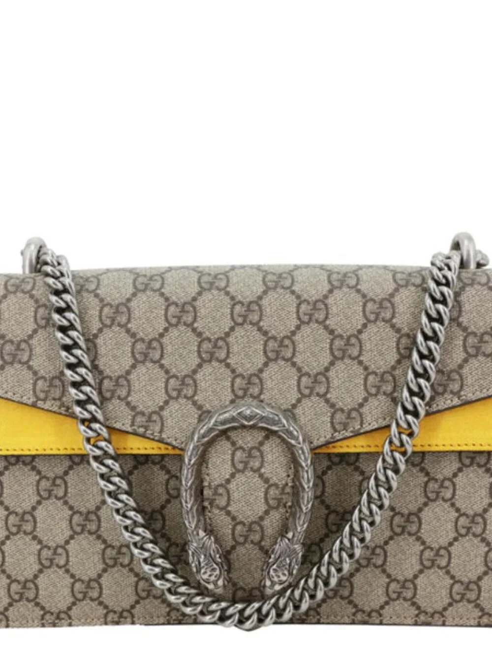 Gucci Dionysus Small GG Supreme Canvas Shoulder Bag Beige 400249